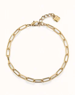 Cadena bañada en oro 18k con eslabones