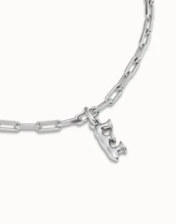 Cadena corta bañado en plata de ley