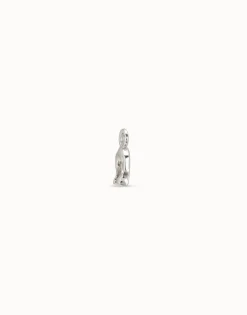 Charm de piercing bañado en plata de ley de herradura