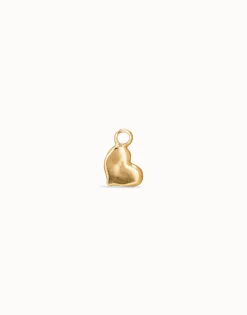 Charm Piercing corazon bañado en oro para mujer