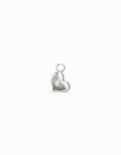Charm Piercing corazon bañado en plata de ley para mujer