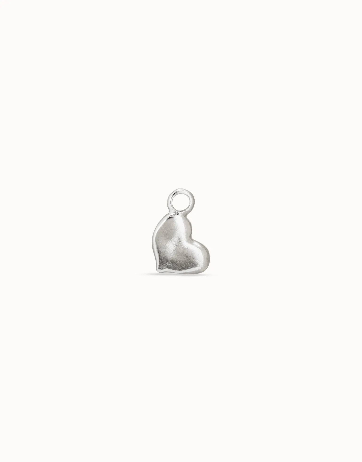 Charm Piercing corazon bañado en plata de ley para mujer