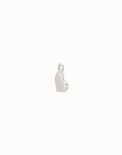 Charm Piercing corazon bañado en plata de ley para mujer