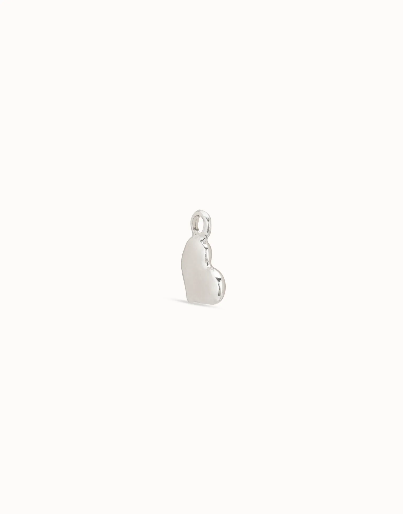 Charm Piercing corazon bañado en plata de ley para mujer