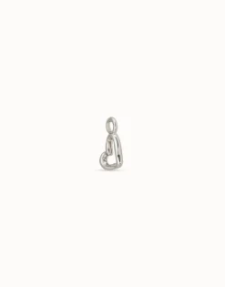 Charm Piercing Mini corazon bañado en plata de ley mujer