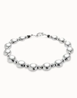 Colgante de combinación de bolas bañado en plata de ley