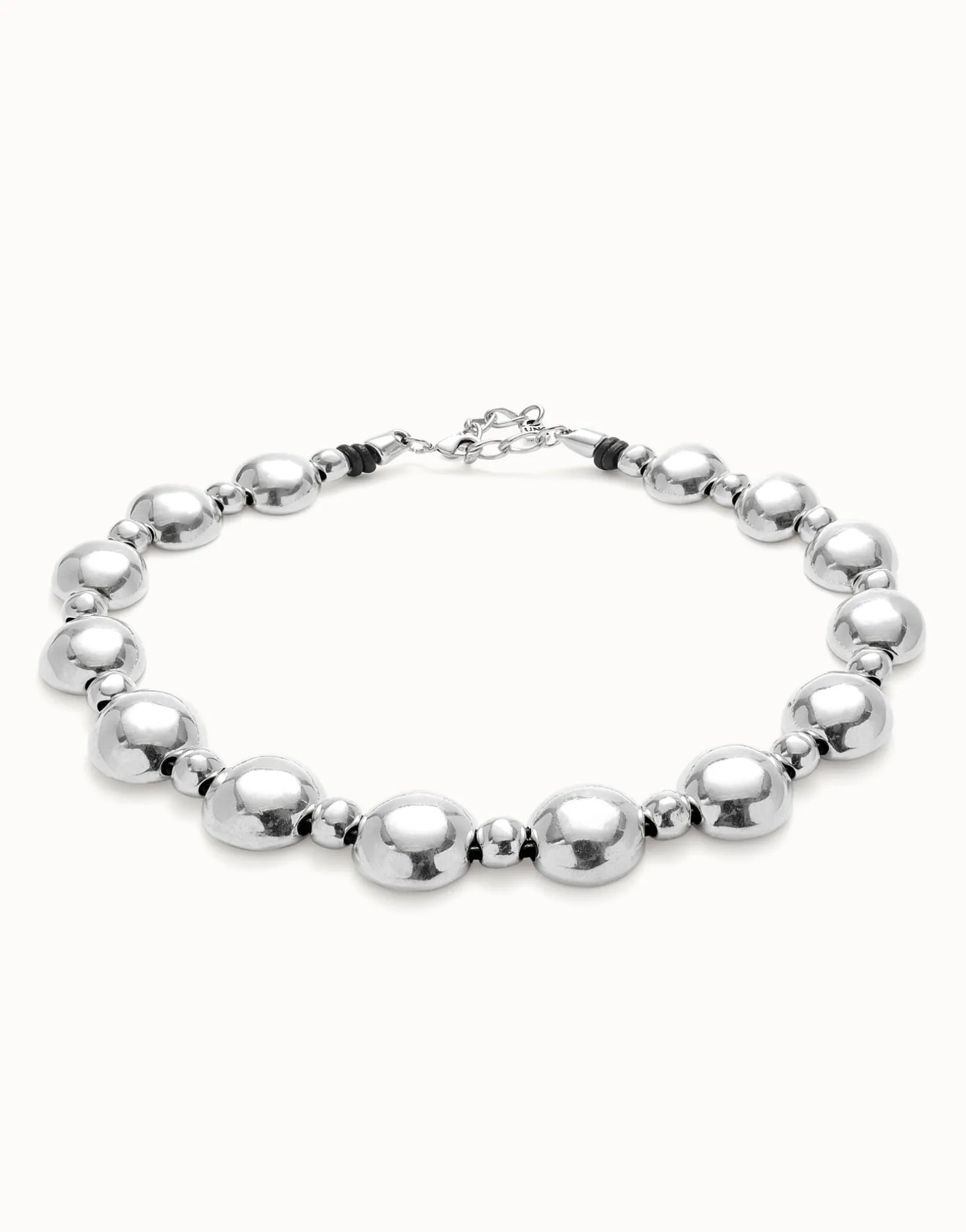 Colgante de combinación de bolas bañado en plata de ley