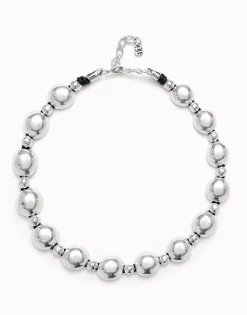 Colgante de combinación de bolas bañado en plata de ley