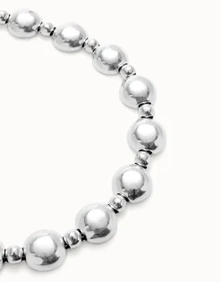 Colgante de combinación de bolas bañado en plata de ley