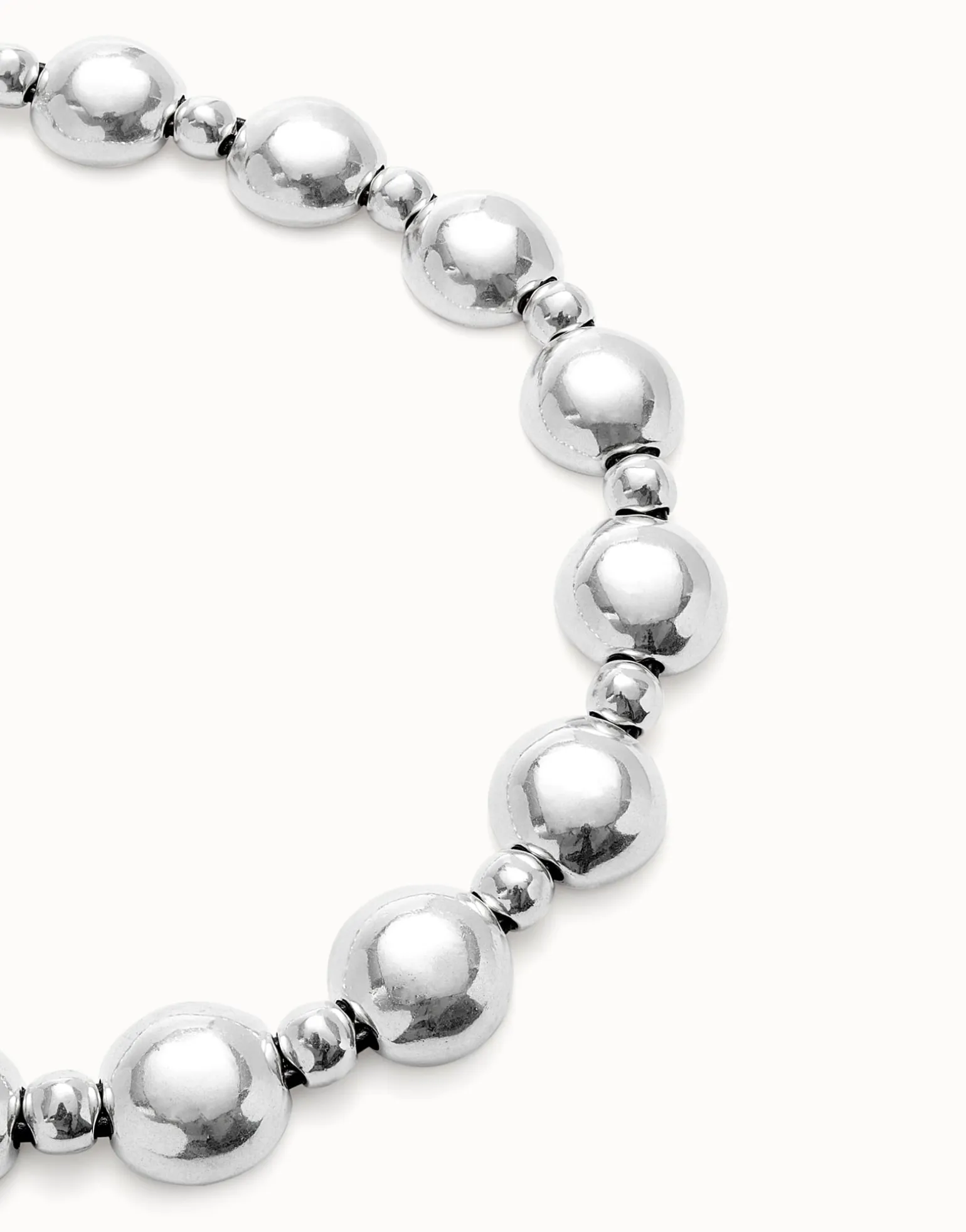 Colgante de combinación de bolas bañado en plata de ley