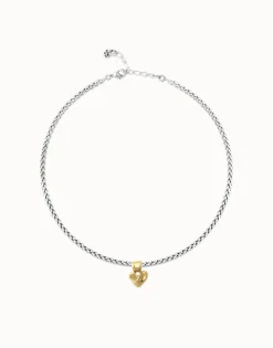 Collar bañado en oro 18k con detalle de corazón pequeño