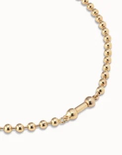Collar corto bañado en oro de 18k
