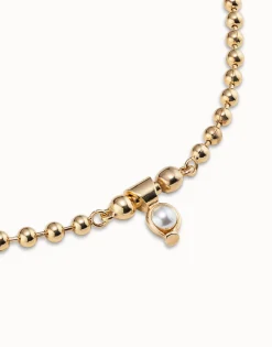 Collar corto bañado en oro de 18k