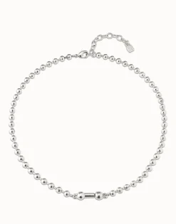 Collar corto bañado en plata de ley