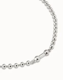 Collar corto bañado en plata de ley
