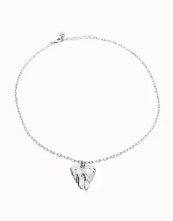 Collar corto bañado en plata de ley con detalle de alas