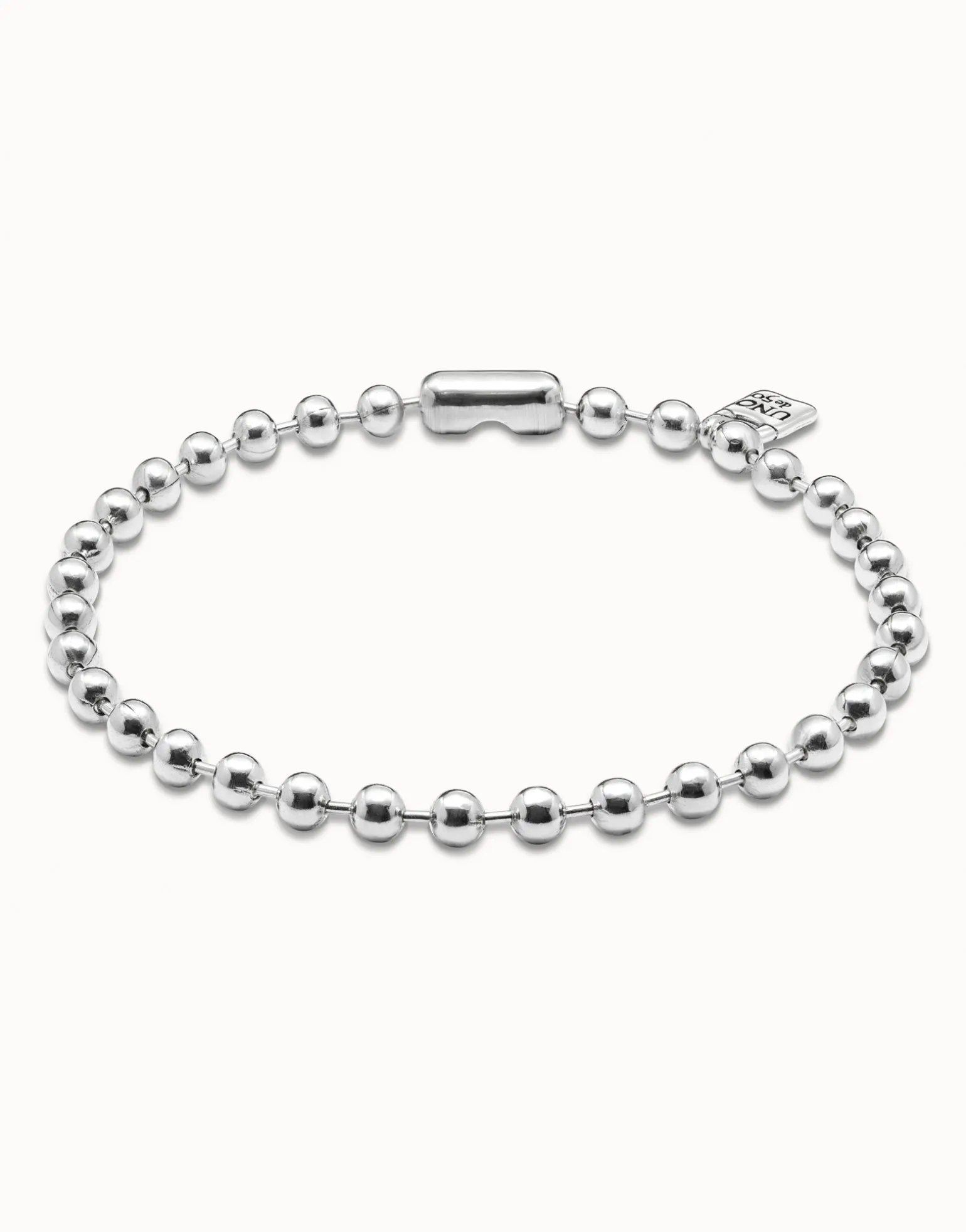 Collar de cuentas bañada en plata de ley