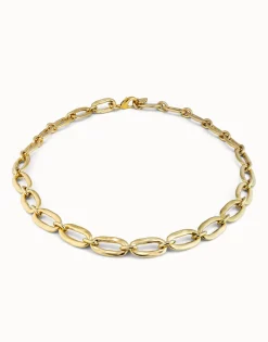 Collar de eslabones bañado en oro de 18k