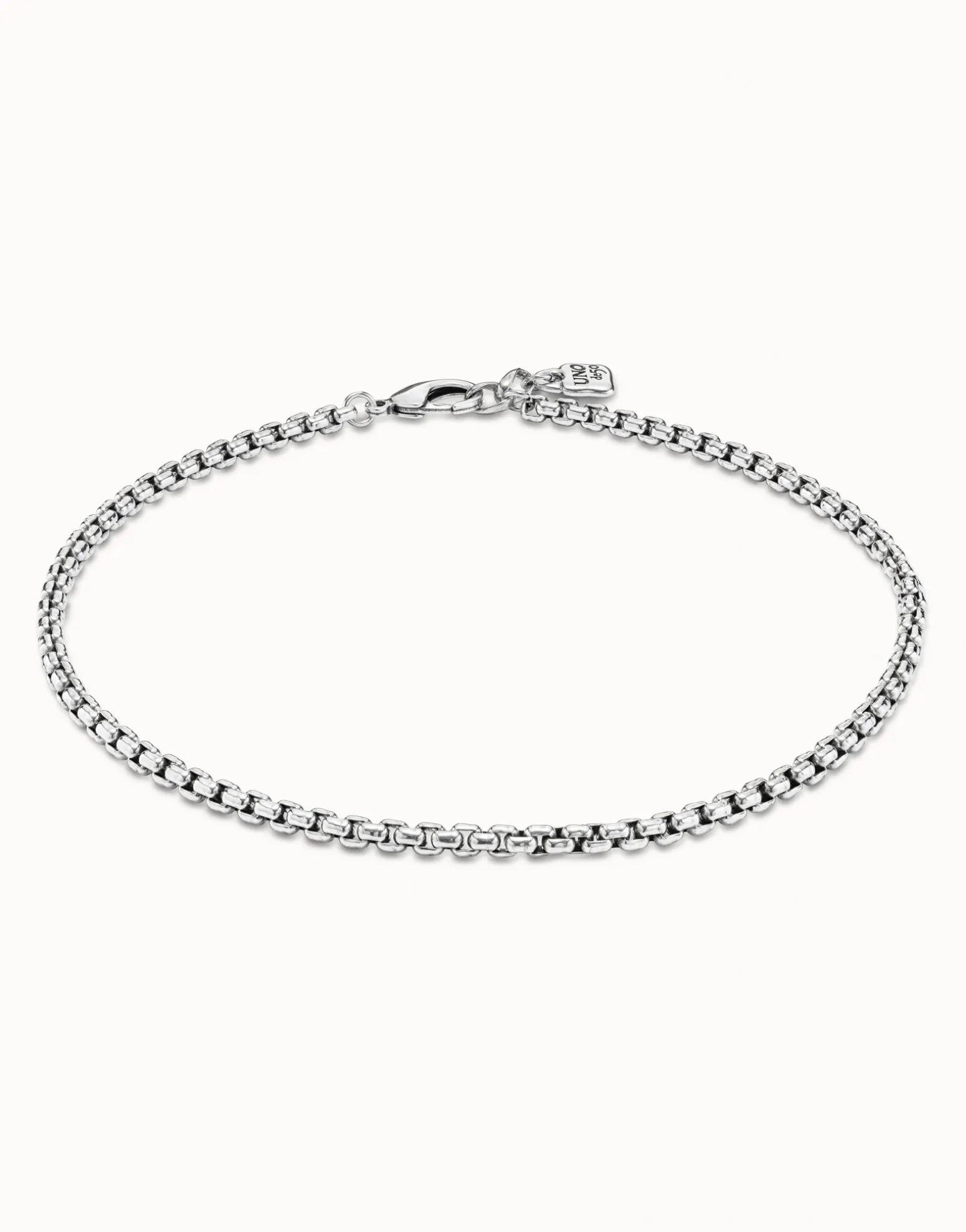 Collar eslabones bañado en plata de ley
