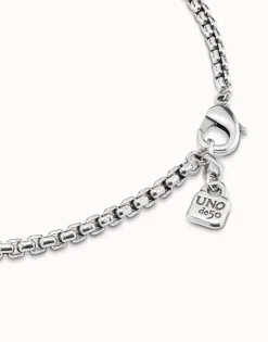 Collar eslabones bañado en plata de ley