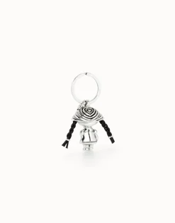 Llavero muñeca bañado en plata de ley