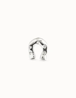 Piercing bañado en plata de ley de herradura