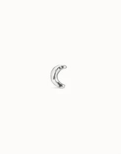 Piercing bañado en plata de ley de luna
