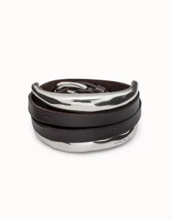 Pulsera bañada en plata de ley