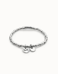 Pulsera bañada en plata de ley con Charms Integrados