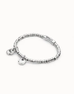 Pulsera bañada en plata de ley Multicharms para mujer