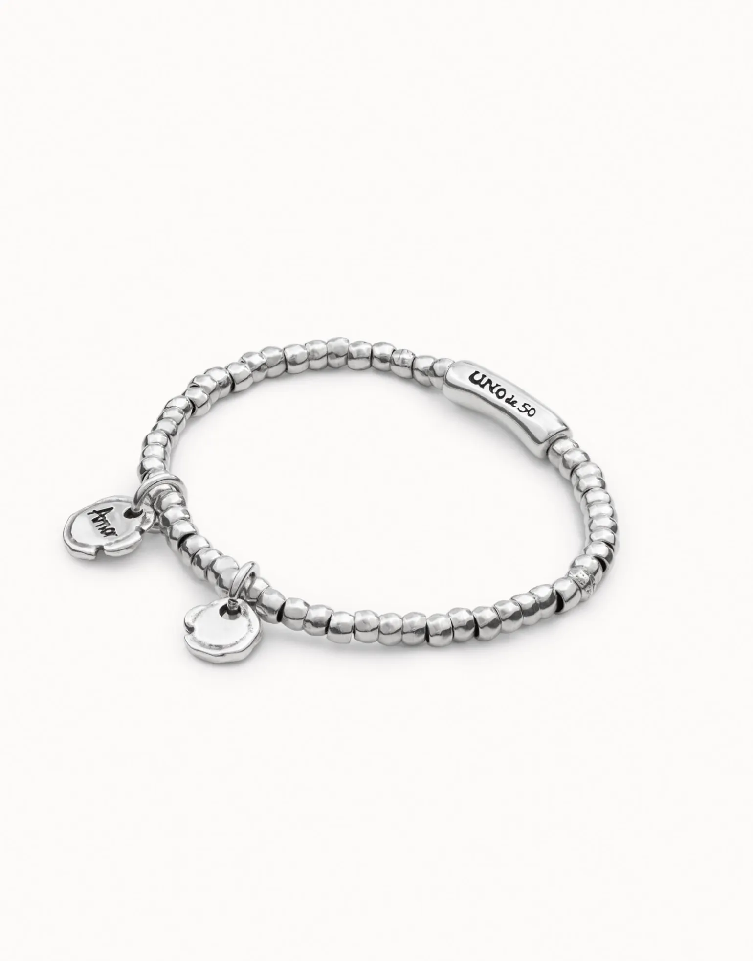 Pulsera bañada en plata de ley Multicharms para mujer