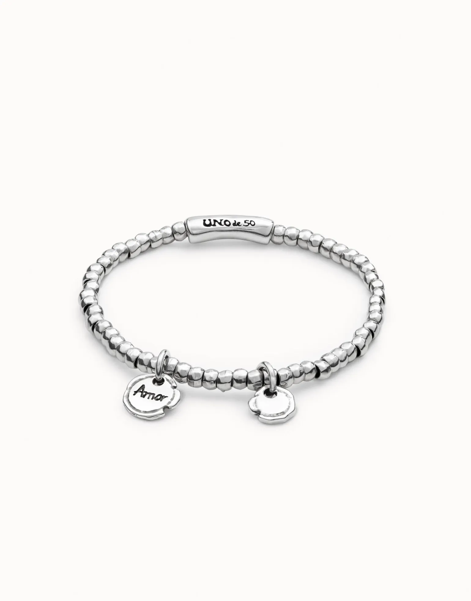 Pulsera bañada en plata de ley Multicharms para mujer