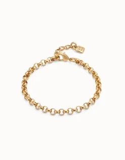 Pulsera cadena bañadas en oro 18k