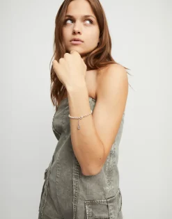 Pulsera cadena bañadas en plata de ley