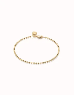 Pulsera con bolas bañada en oro de 18k
