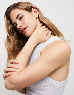 Pulsera con bolas bañada en plata de ley