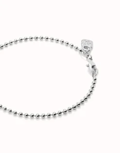 Pulsera con bolas bañada en plata de ley