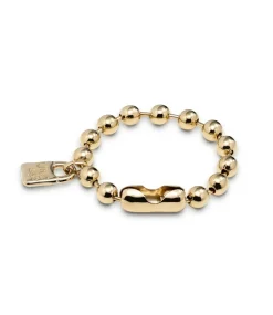 Pulsera de bolas bañada en oro de 18k