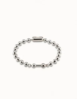 Pulsera de cadena bañada en plata de ley