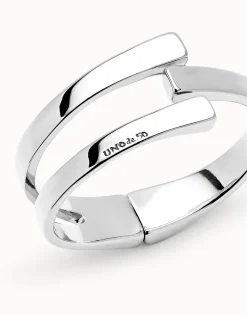Pulsera rigida bañada en plata de ley